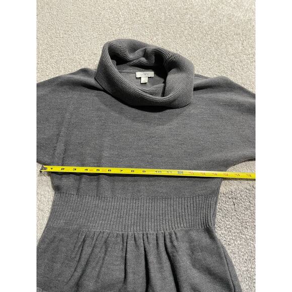 Ann Taylor Loft Women's Size Medium Wool Blend Cowl Neck Sweater Dress Gray - Picture 3 of 7